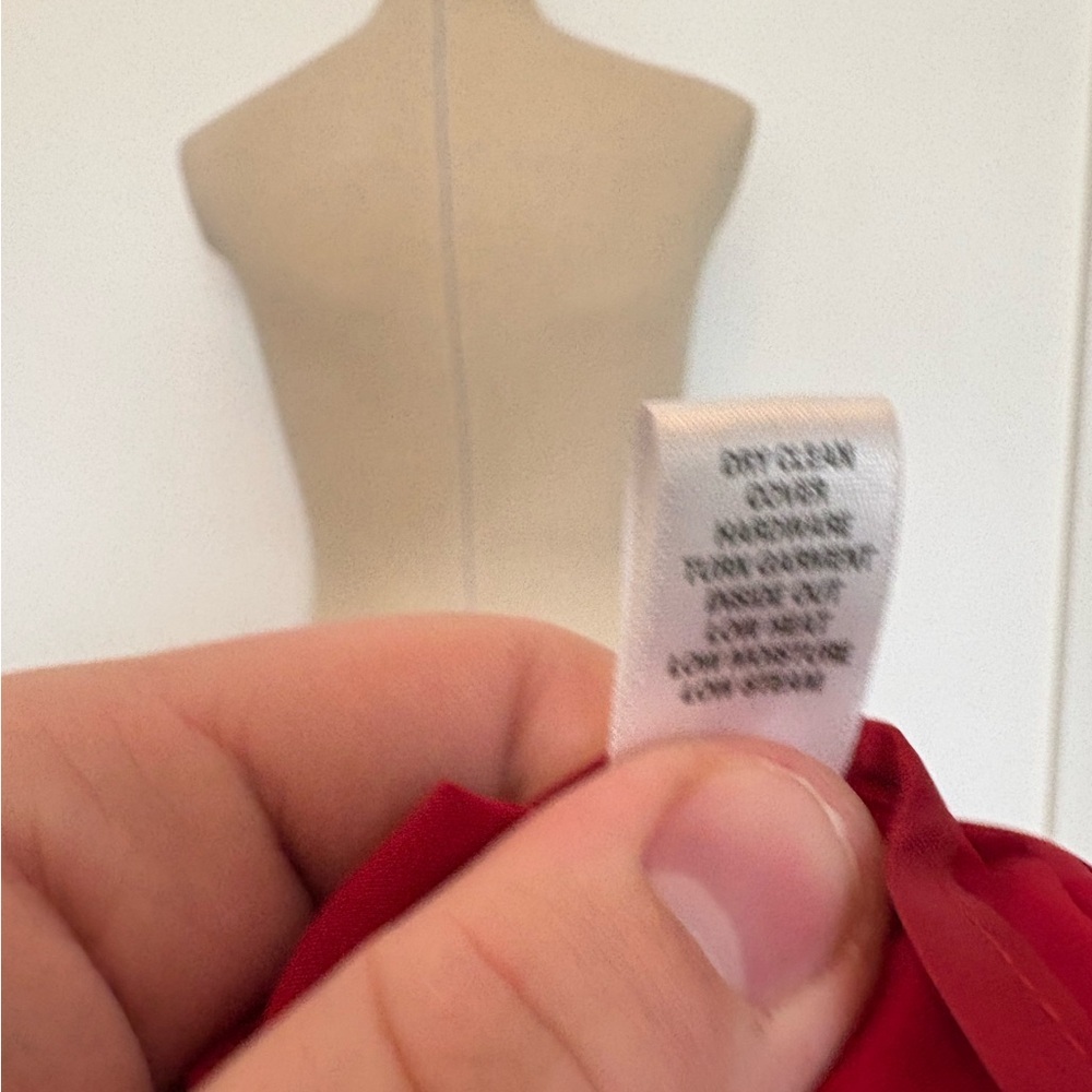 St. John Red Polyester Jacket - Picture 6 of 8